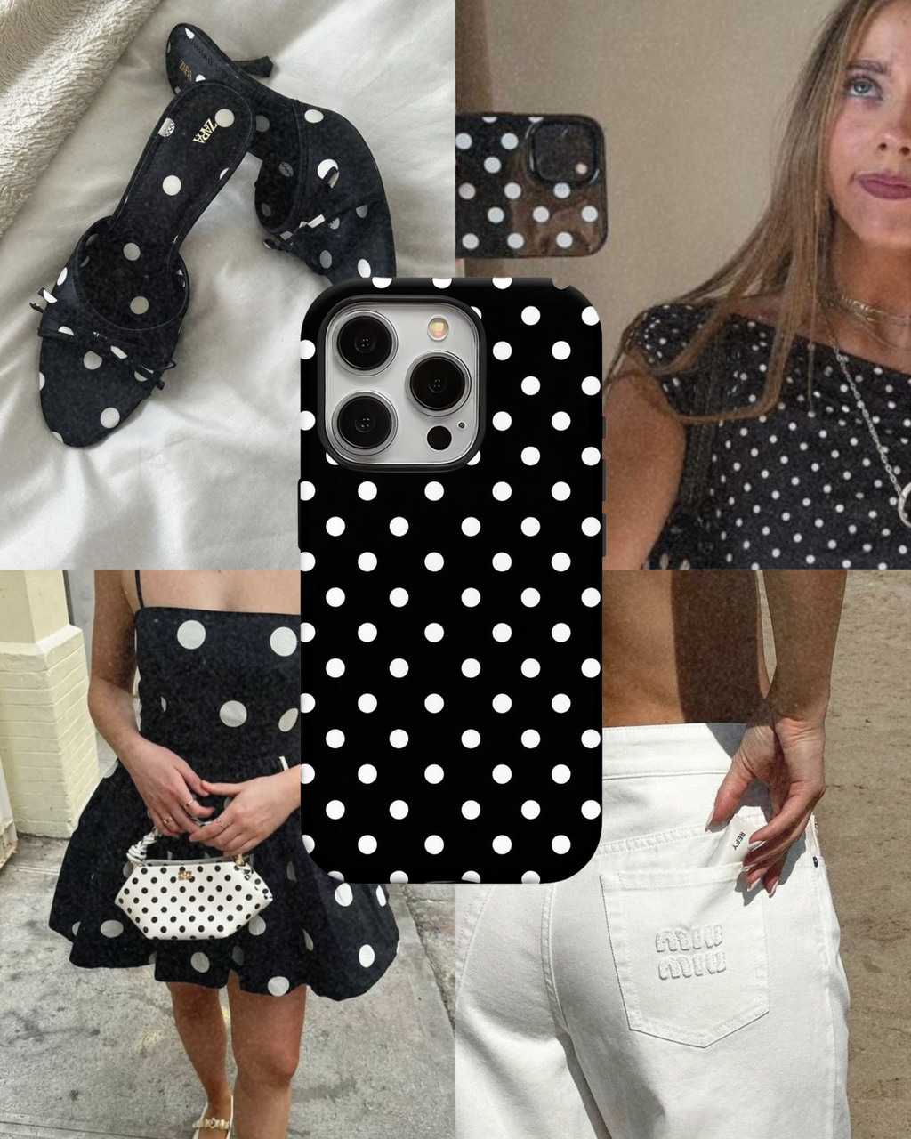 Black Polka Dot Case