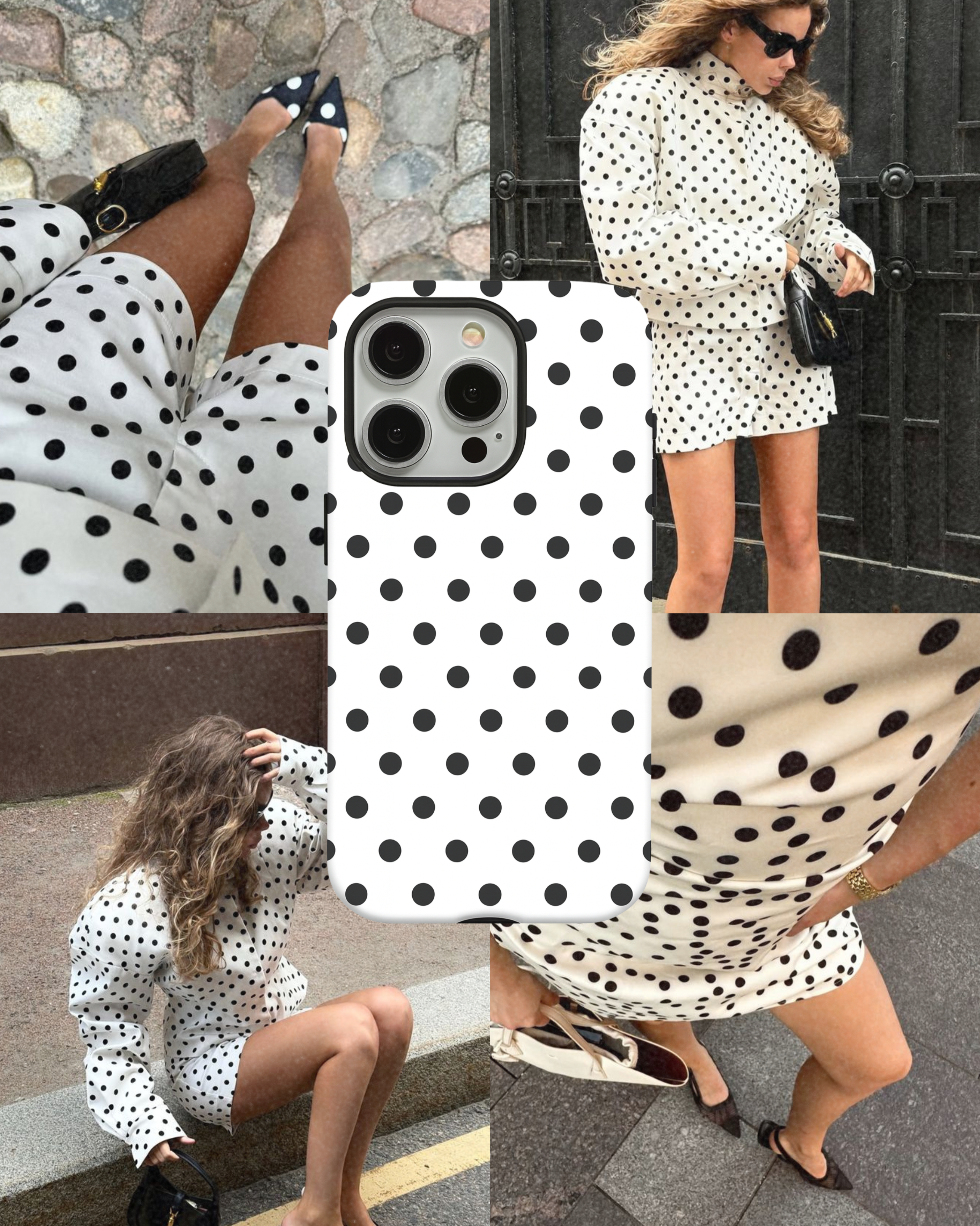 White Polka Dot Case